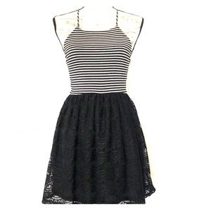 Short Black and White Dress